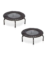 JumpSport 250 Fitness Rebounder Mini Trampoline In Home Cardio Fitness (2 Pack