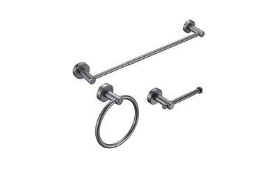 Slickblue Bathroom Hardware Set Towel Bar, Toilet Paper Holder, and Hooks for Modern Bathroom Decor