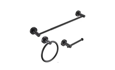 Slickblue Bathroom Hardware Set Towel Bar, Toilet Paper Holder, and Hooks for Modern Decor