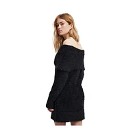 Cotton On Women's Faux Off Shoulder Sweater Dress