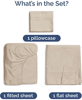 4 Piece Deep Pocket Rayon From Bamboo Cooling Sheet Set