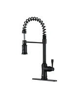 Casainc Single-Handle Spring Pull-Down Kitchen Faucet Single Hole Faucet 1.8 Gpm