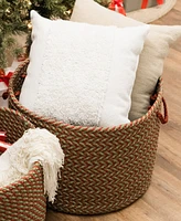 Colonial Mills Holiday Chevron Jumbo Basket