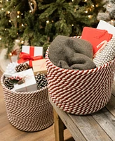 Colonial Mills Twisted Christmas Woven Basket