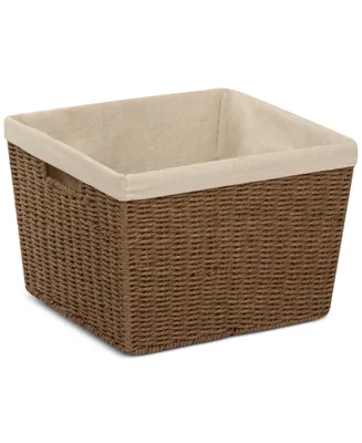 Honey-Can-Do Parchment Cord Basket with Liner