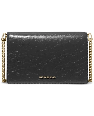 Michael Kors Jet Set Small Leather Flap Chain Crossbody