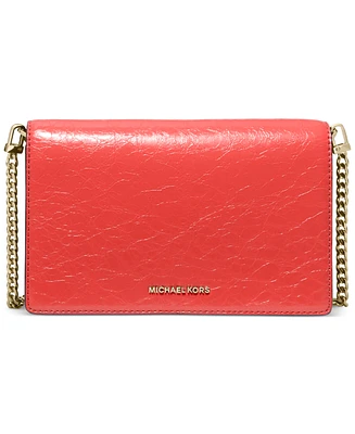 Michael Kors Jet Set Small Leather Flap Chain Crossbody
