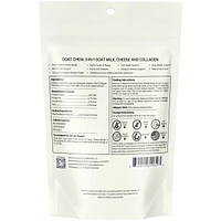Goat Milk Chew Sticks for Dogs Supplement - High Protein, Beef Collagen, Cheese & Probiotics