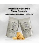 Dna Pet Goat Milk Chew Sticks for Dogs Supplement - High Protein, Beef Collagen, Cheese & Probiotics