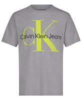 Calvin Klein Big Boys Monologo Short Sleeve Tee