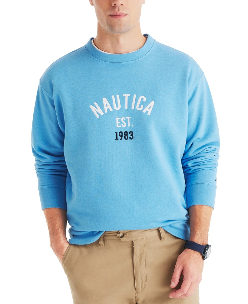 Nautica Men's Logo Crewneck Sweatshirt