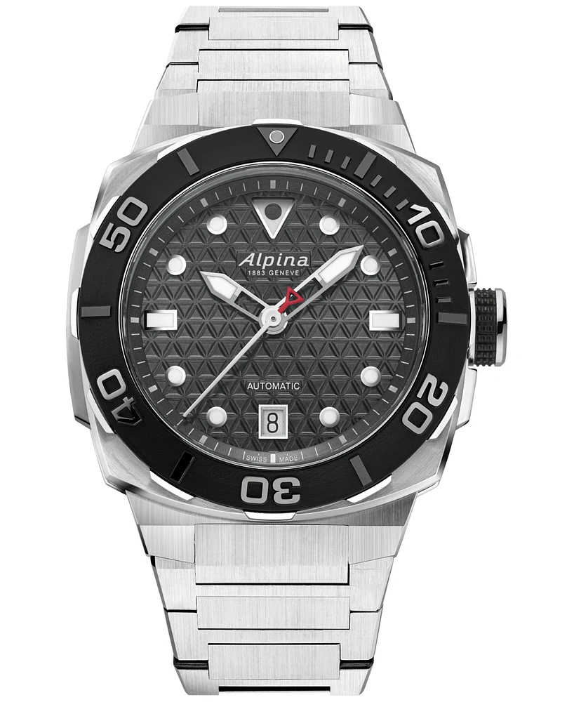 Alpina Men's Swiss Automatic Seastrong Extreme Stainless Steel Bracelet Watch 39mm