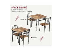 gaomon Kitchen Dining Room Table Set for 2 with Chairs, 3 Piece