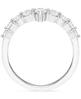 Diamond V-Shape Contour Ring (1/2 ct. t.w.) in 14k White Gold