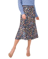 CeCe Women's Floral-Print Midi Skirt