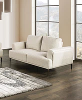 Furniture of America 65" Orlandi Chenille 2-Seater Flared Arm Loveseat