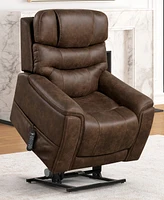 Furniture of America 39" Leafstorm Artificial Leather Power Recliner Lift Chair