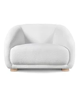 Furniture of America 42" Waxley Chemille Sloped Arm Chair