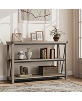 gaomon Farmhouse Entryway Table,47 Inch Narrow Long Console Table with Storage