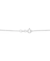 Diamond Open Circle Pendant Necklace (1/2 ct. t.w.) in Sterling Silver, 18" + 2" extender, Exclusively at Macy's