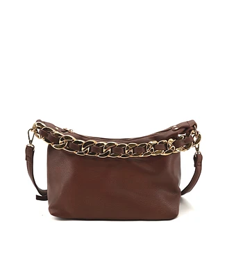 Like Dreams Penelope Braided Gold Chain Crossbody Bag