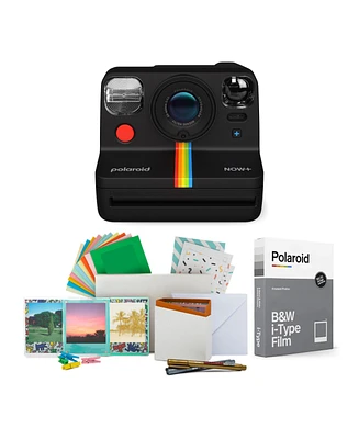 Polaroid Now+ Instant Camera Generation 2 (Black) w/Film Kit & B&W Film