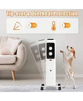 Sugift 1500W Oil Filled Portable Radiator Space Heater with Adjustable Thermostat