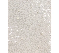 B Darlin Juniors' Bungee-Strap Faux-Pearl Sequin Dress