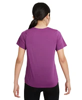 Nike Big Girls' One Fitted Dri-fit Short-Sleeve Top