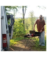 Primus Alika Compact, Portable 2-Burner Camping Stove, Perfect for Overlanding and Camping, Removable Lid for Larger Pots, Piezo Ignition for Easy Sta