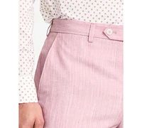 Michael Kors Men's Classic Fit Pink Suit Pants