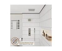 Casainc Digital Display Single Handle 1-Spray Thermostatic Dual Shower Faucet