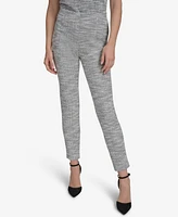 Halston Women's Mid-Rise Boucle Skinny-Leg Pants