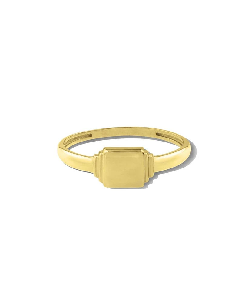 The Lovery Square Signet Ring 14K Gold