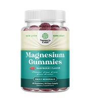 Nature's Craft Magnesium Gummies, Sleep & Relaxation Support Gummies, Rasperry Flavor, Nature's Craft, 60ct