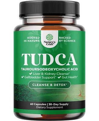 Nature's Craft Tudca Capsules, Liver Support and Gallbladder Cleanse, Nature's Craft