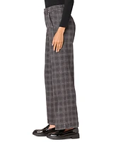 Democracy Women's "Ab" Solution Skyrise Externed-Tab Wide-Leg Pants With Side Panel