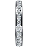 Giani Bernini Cubic Zirconia Channel-Set Eternity Ring (1-1/2 ct. t.w.) in Sterling Silver, Exclusively at Macy's