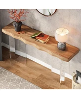 Tribesigns 47-Inch Console Table with Acrylic Legs, Narrow Sofa Table for Entryway, Modern Hallway Foyer Accent Table for Living Room, Easy Assembly