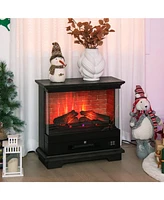 Sugift 27 Inch Freestanding Fireplace with Remote Control