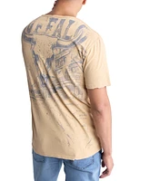 Men's Tivis Relaxed-Fit Distressed Graphic T-Shirt