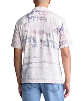 Men's Sabob Abstract Print Short-Sleeve Button-Up Shirt