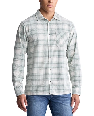 Men's Satro Classic-Fit Plaid Button-Down Corduroy Shirt