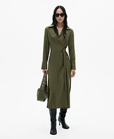 Mango Women's Wrap Shirt Dress