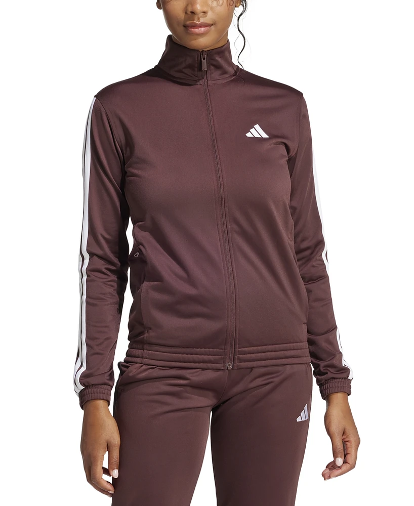 adidas Women's Tricot 3-Stripes Track Jacket