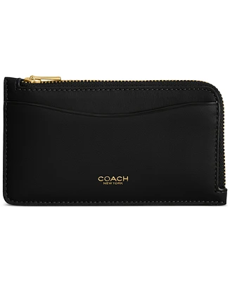 Coach Essential New York Zip Leather Card Case