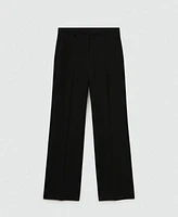 Mango Women's Flowy Straight-Fit Pants