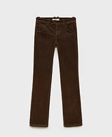 Mango Women's Flared Corduroy Trousers