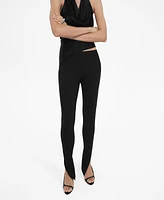 Mango Women's Slit Hem Leggings