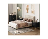 gaomon Dresser for Bedroom, 5 Drawer Dresser with Metal Legs, Modern Dresser Chest Organizer with Wide Storage, Chest of Drawers for Bedroom